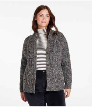 Women's 1912 Heritage Wool Blend Mockneck Cardigan, New