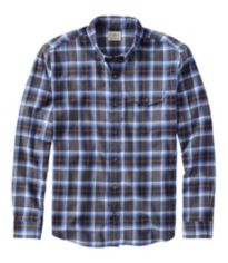 Men's Brushed Jaspé Twill Shirt, Traditional Untucked Fit
