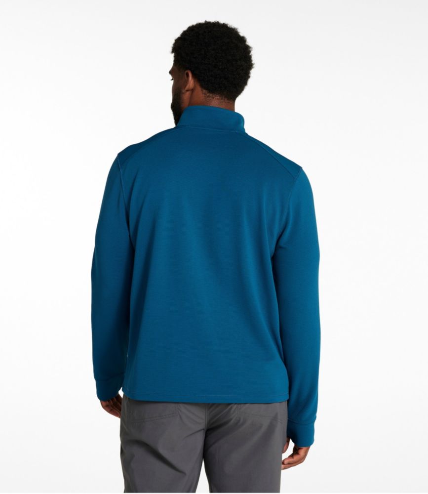 Men's VentureStretch Ottoman-Rib Pullover, Quarter-Zip, Dark Marine Blue, small image number 5