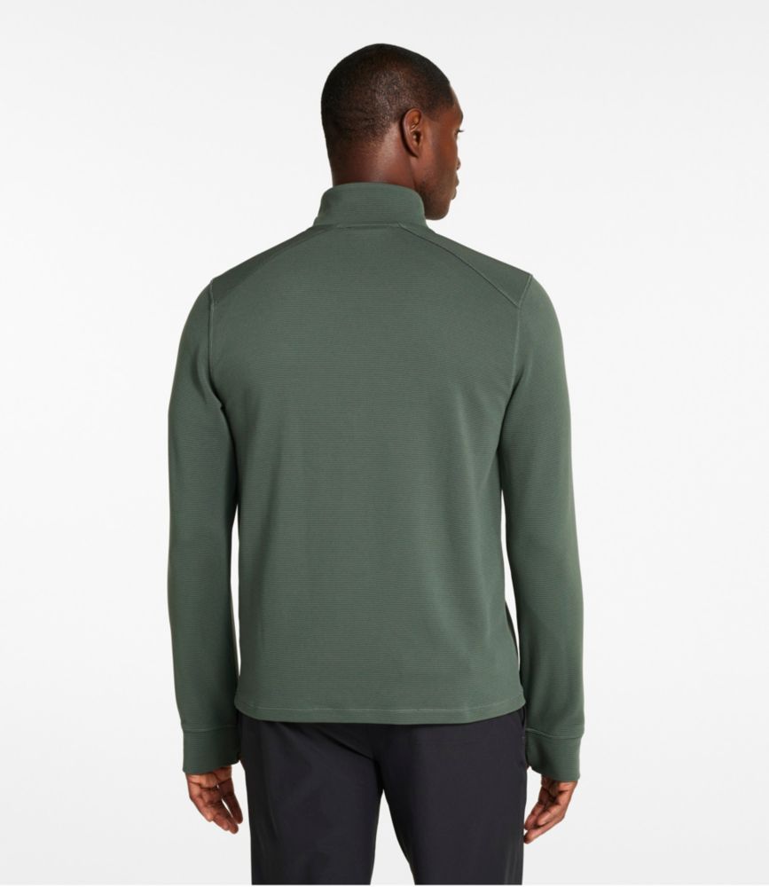 Men's VentureStretch Ottoman-Rib Pullover, Quarter-Zip