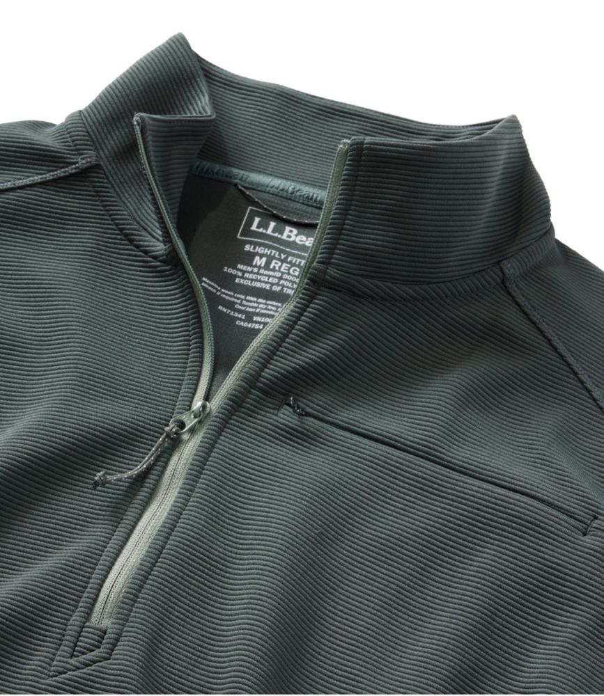Men's VentureStretch Ottoman-Rib Pullover, Quarter-Zip