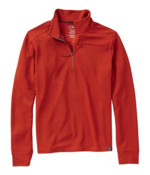 Men's VentureStretch Ottoman-Rib Pullover, Quarter-Zip, New