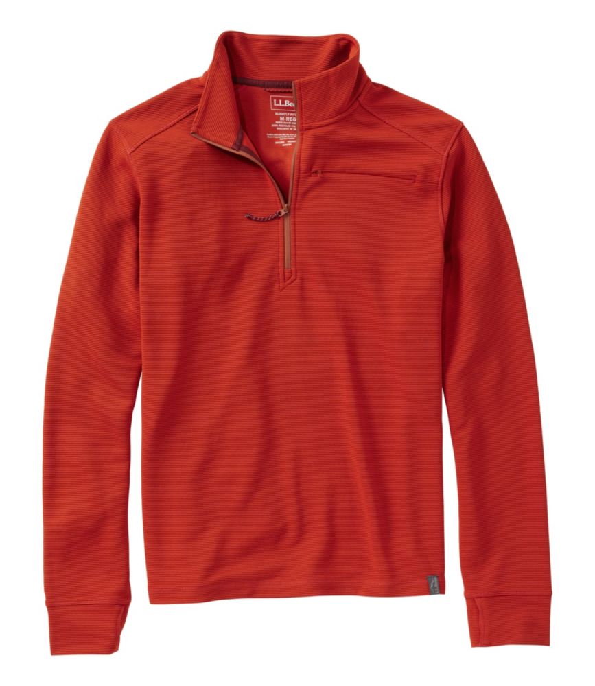 Men's VentureStretch Ottoman-Rib Pullover, Quarter-Zip