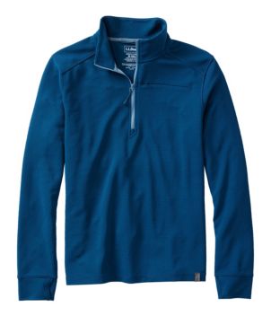 Men's VentureStretch Ottoman-Rib Pullover, Quarter-Zip, New