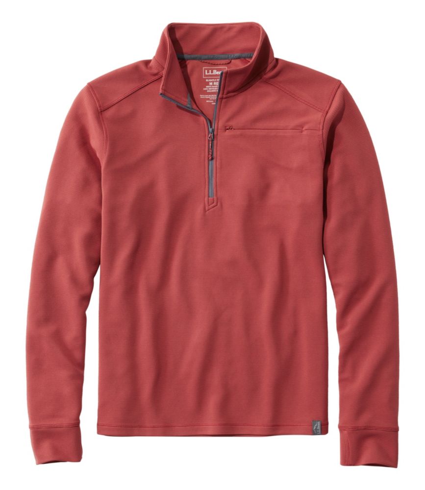 Men's VentureStretch Ottoman-Rib Pullover, Quarter-Zip