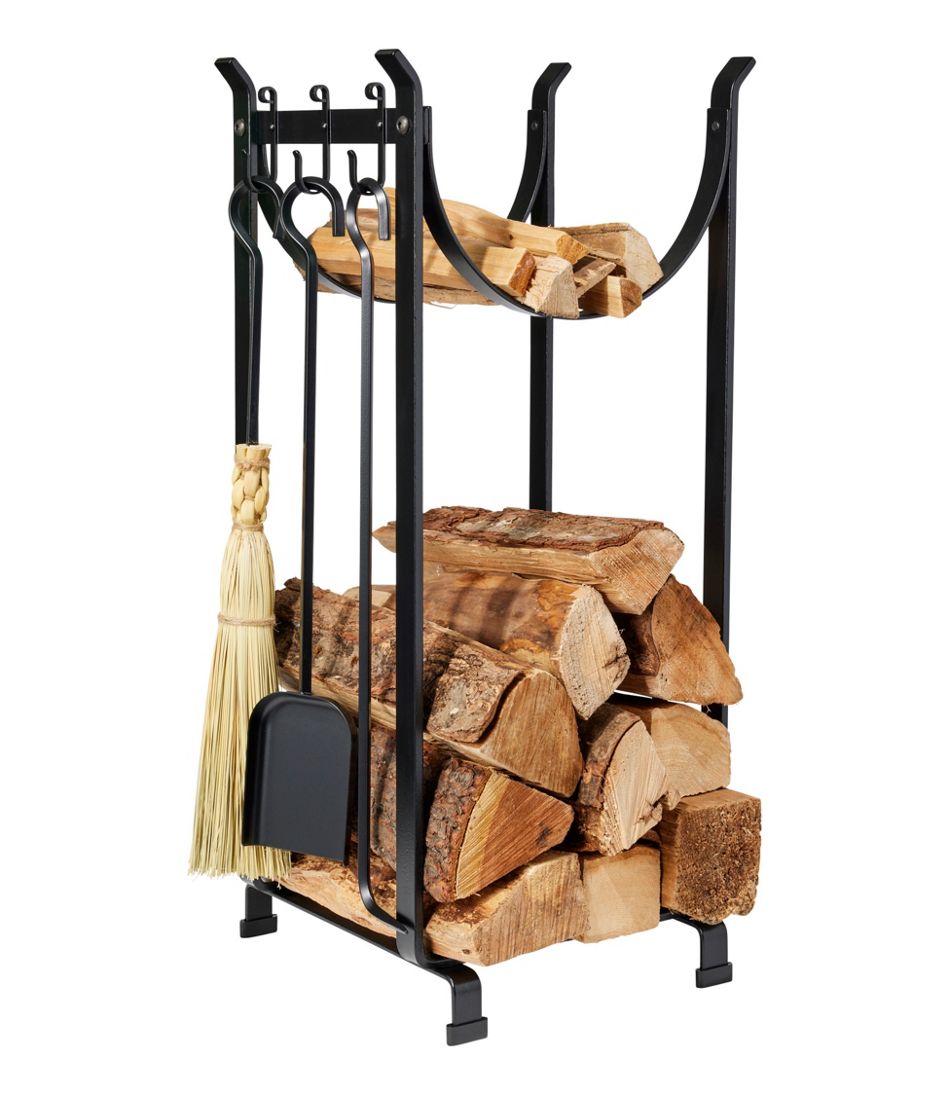 Hearthside Wood Rack With Tools