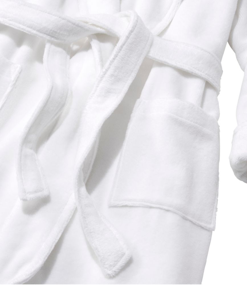 Women's Soft Plush Terry Robe, White, small image number 6