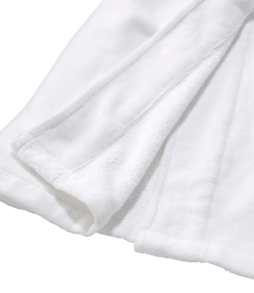 Women's Soft Plush Terry Robe, White, small image number 7