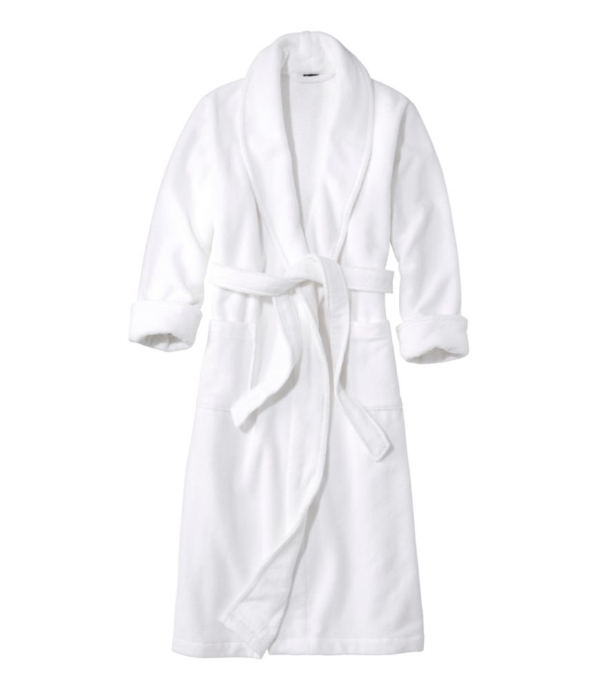 Women's Soft Plush Terry Robe, White, small image number 1