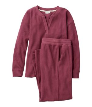 Women's Soft Waffle Sleep Set, New