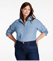 Women's Essential Chambray Shirt, Clean Indigo, small image number 1