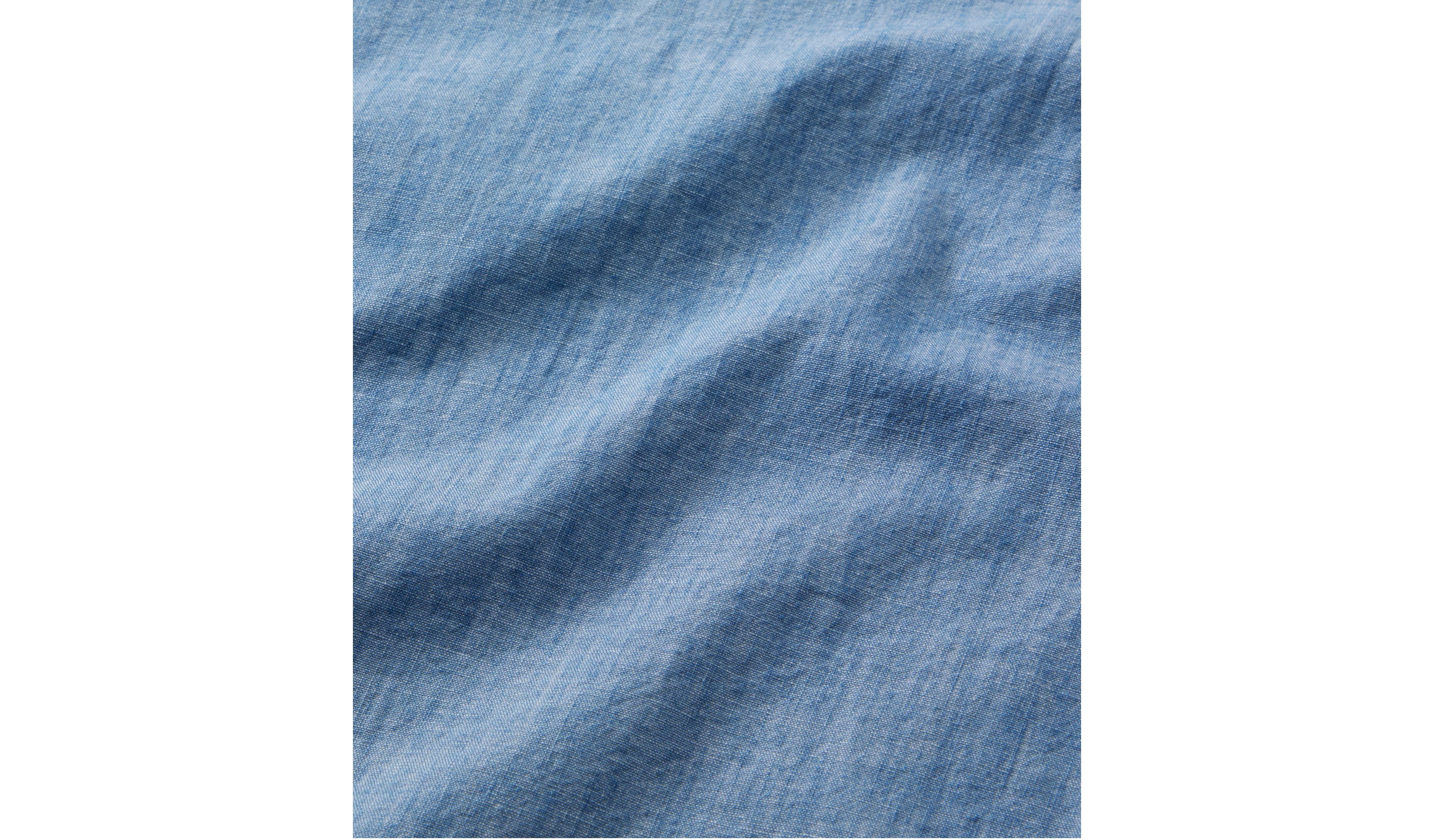 Women's Essential Cotton Shirt, Chambray Long Sleeve