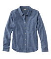 Women's Essential Chambray Shirt, Dark Chambray, small image number 0