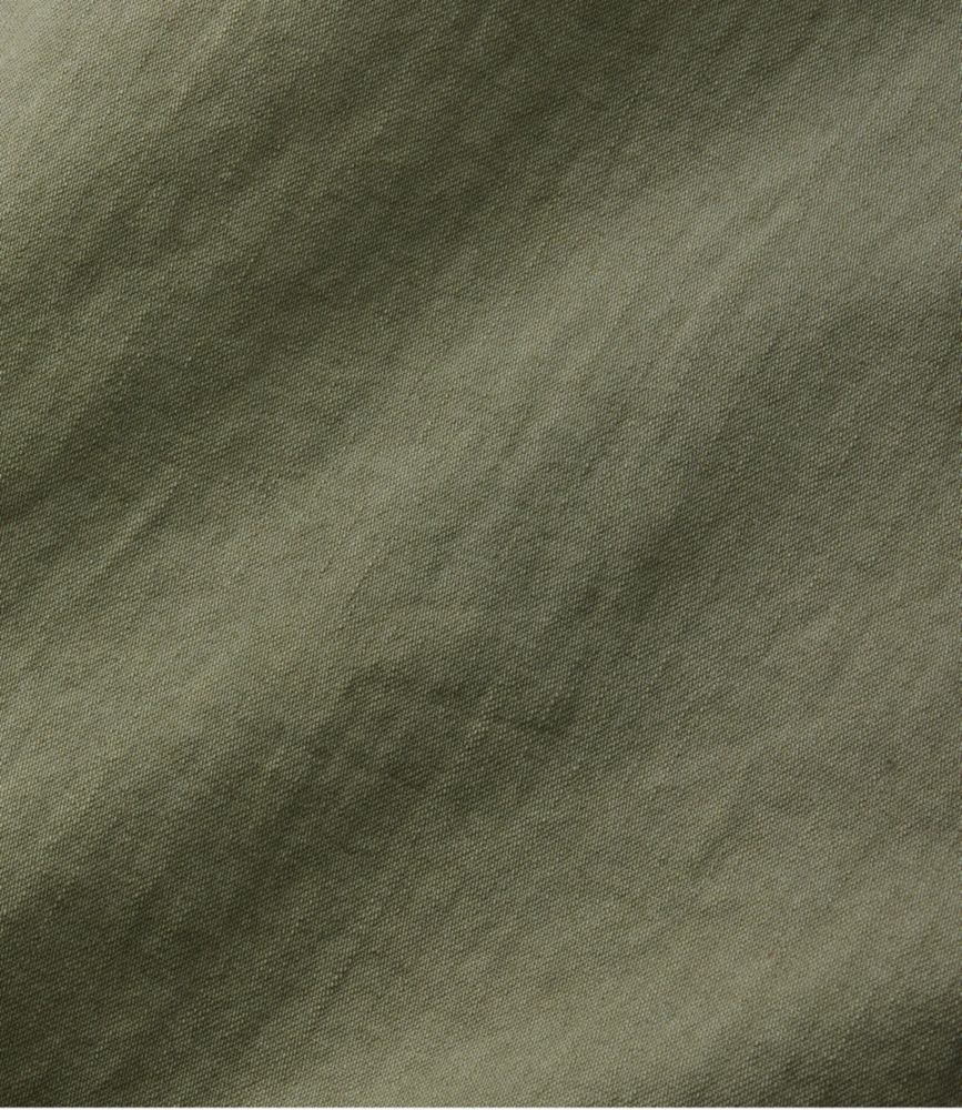 Women's L.L. Bean Heritage Washed Denim Shirt Dress, Garment-Dye, Deep Olive, small image number 6