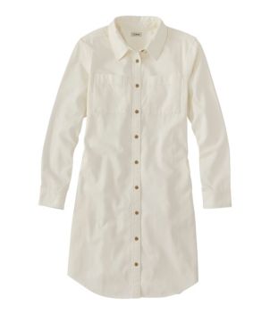 Women's L.L. Bean Heritage Washed Denim Shirt Dress, Garment-Dye
