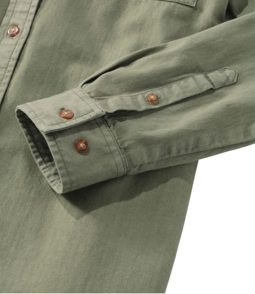 Women's L.L. Bean Heritage Washed Denim Shirt Dress, Garment-Dye