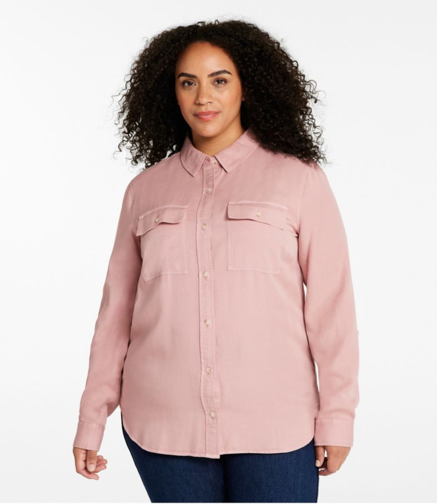 Women's Soft-Washed Utility Shirt, Darkest Indigo Stripe, small image number 2