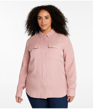 Women's Soft-Washed Tencel Utility Shirt, New