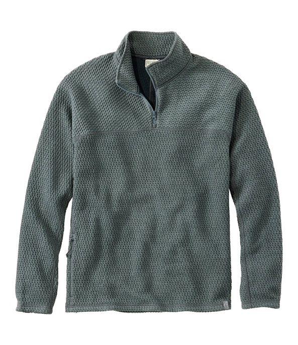 Ridgeknit Quarter-Zip Pullover, Shale Gray, large image number 0