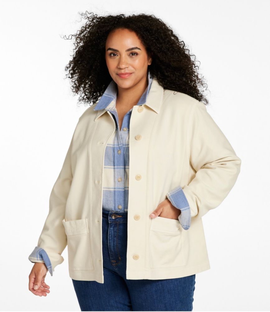 Women's Bean's Stretch Barn Jacket, Sailcloth, small image number 2