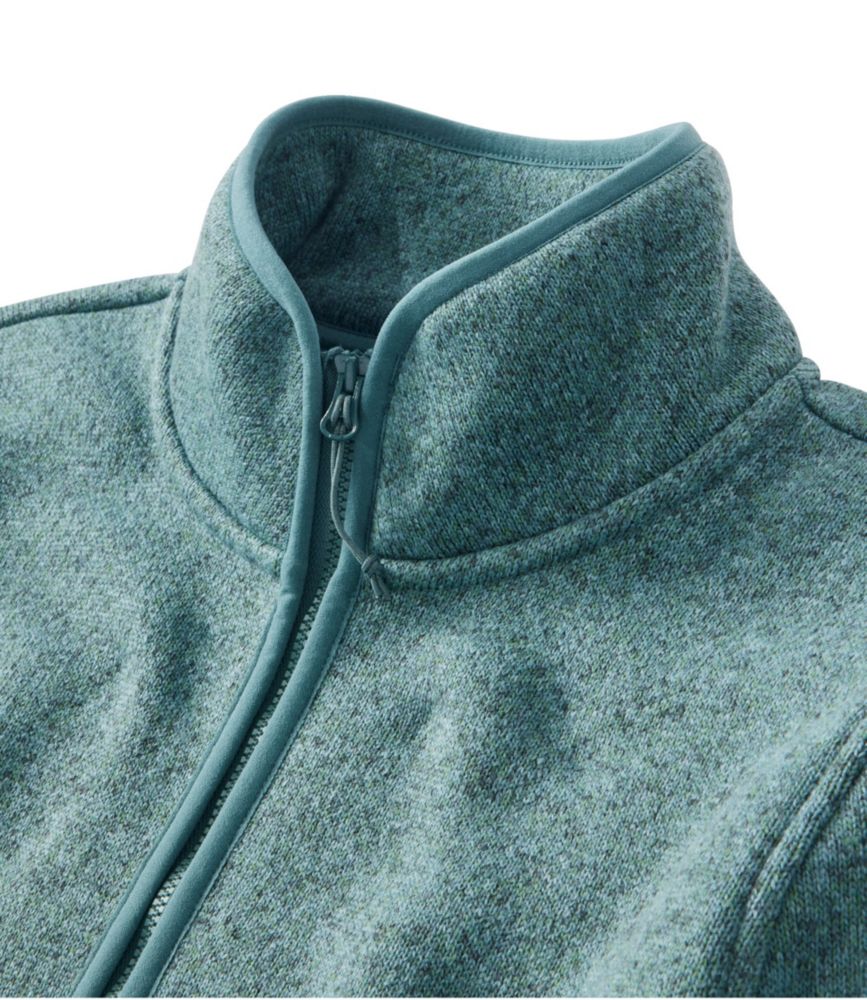 Women's L.L.Bean Sweater Fleece Half-Zip Pullover, Pewter, small image number 4