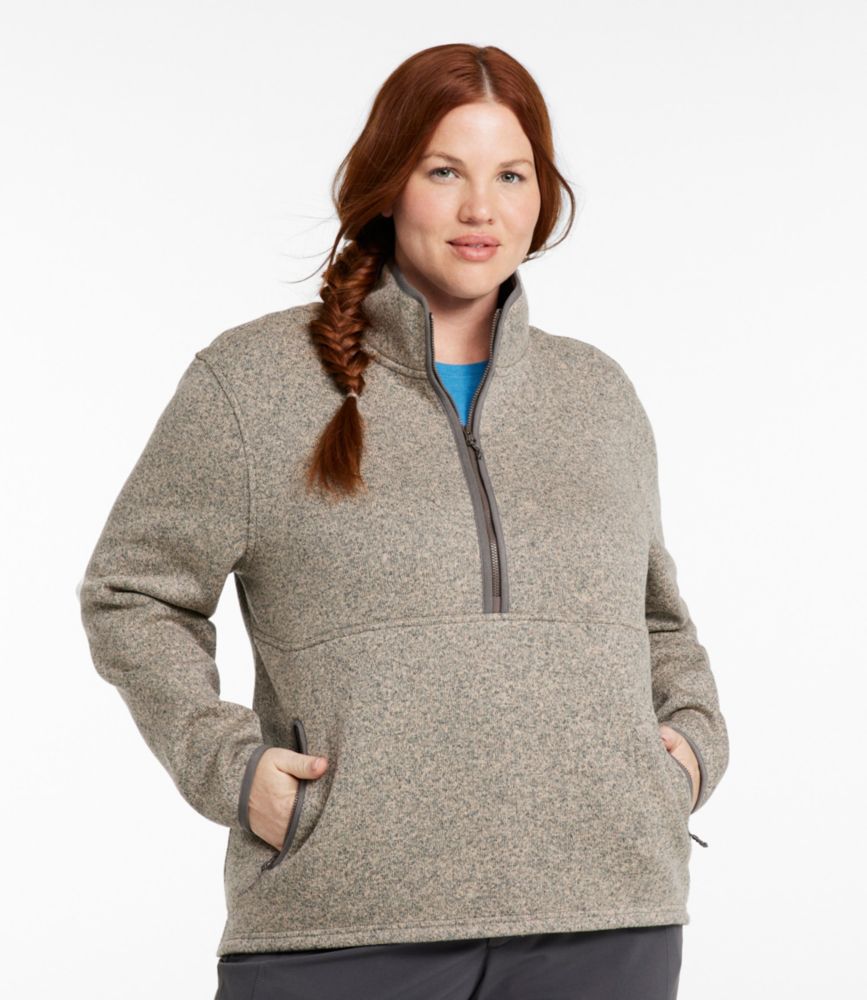 Women's L.L.Bean Sweater Fleece Half-Zip Pullover