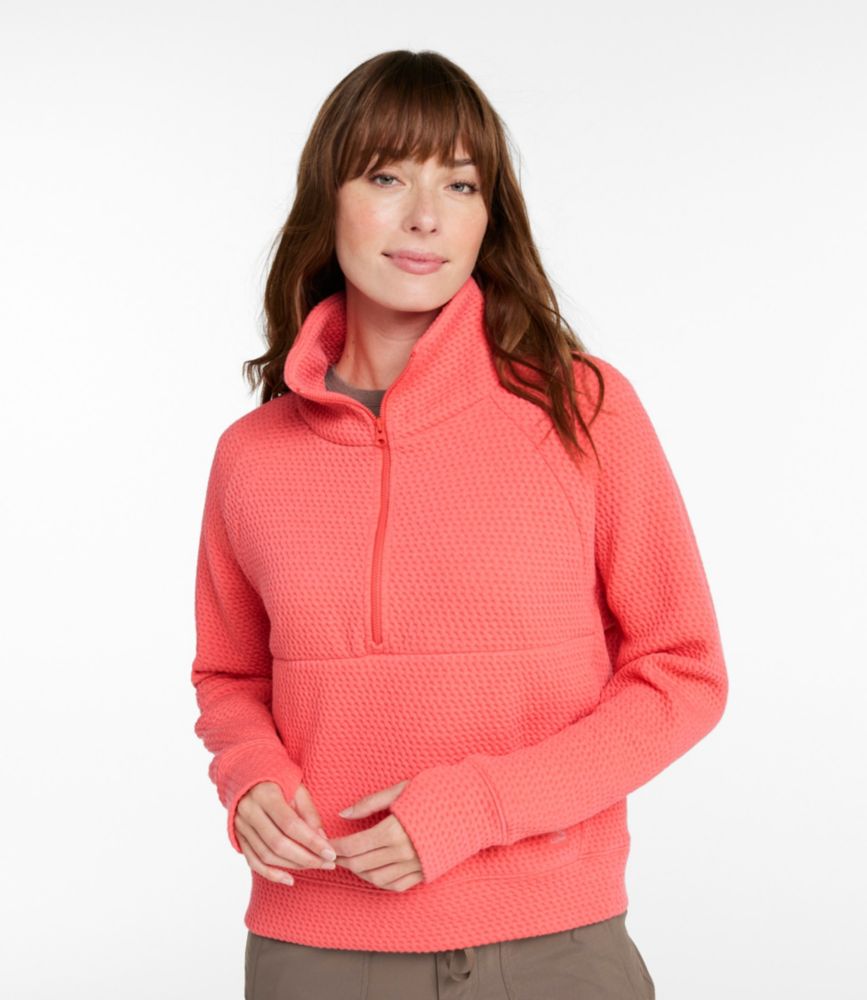 Women's Ridgeknit Half-Zip Pullover, Oversized