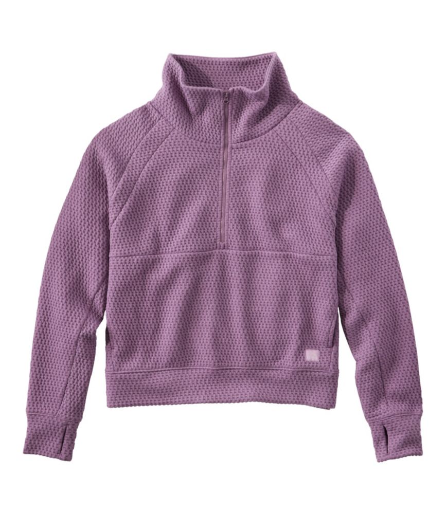 Women's Ridgeknit Half-Zip Pullover, Oversized