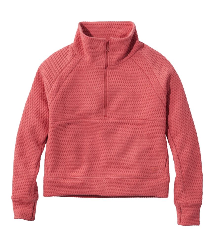 Women's Ridgeknit Half-Zip Pullover, Oversized