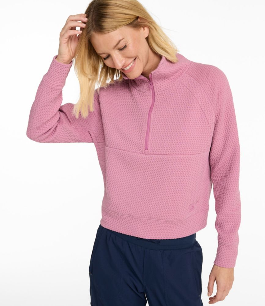 Women's Ridgeknit Half-Zip Pullover, Oversized