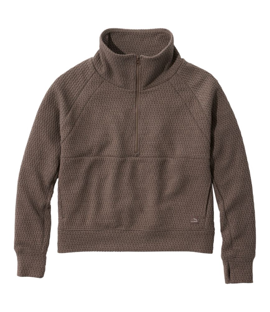 Women's Ridgeknit Half-Zip Pullover, Oversized