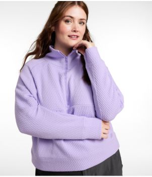 Women's Ridgeknit Half-Zip Pullover, Oversized