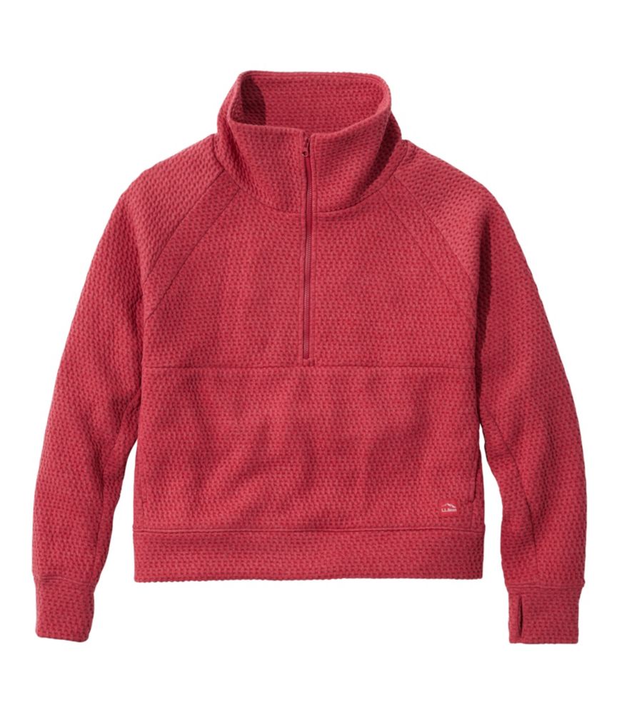 Women's Ridgeknit Half-Zip Pullover, Oversized