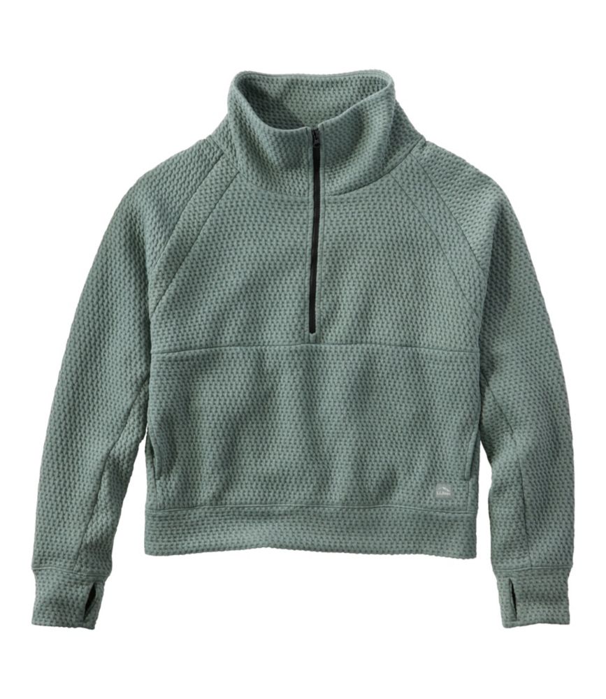Women's Ridgeknit Half-Zip Pullover, Oversized