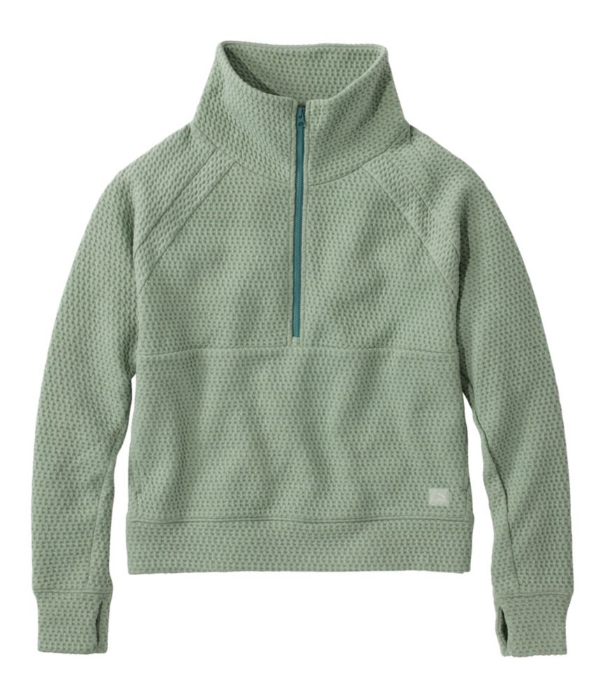 Women's Ridgeknit Half-Zip Pullover, Oversized