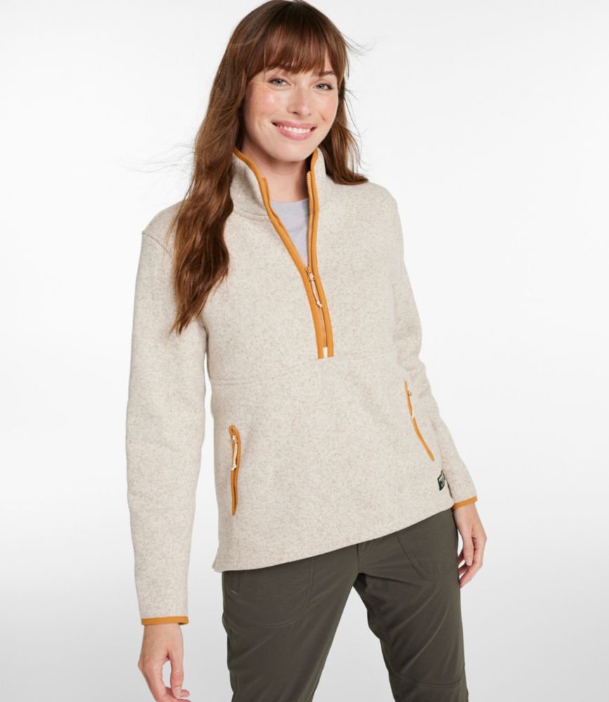 Women's L.L.Bean Sweater Fleece Half-Zip Pullover