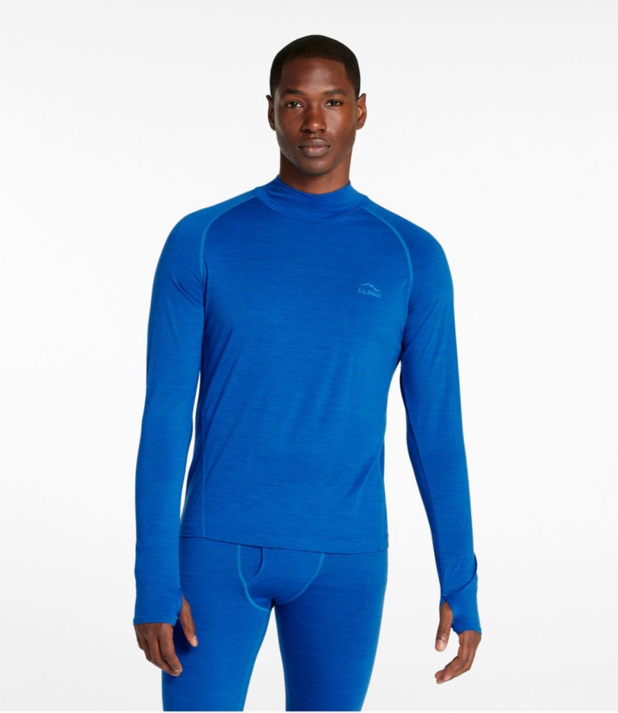 Men's Cresta Ultralight 150 Turtleneck, Stripe, Regatta Blue/Glacier Blue, small image number 2