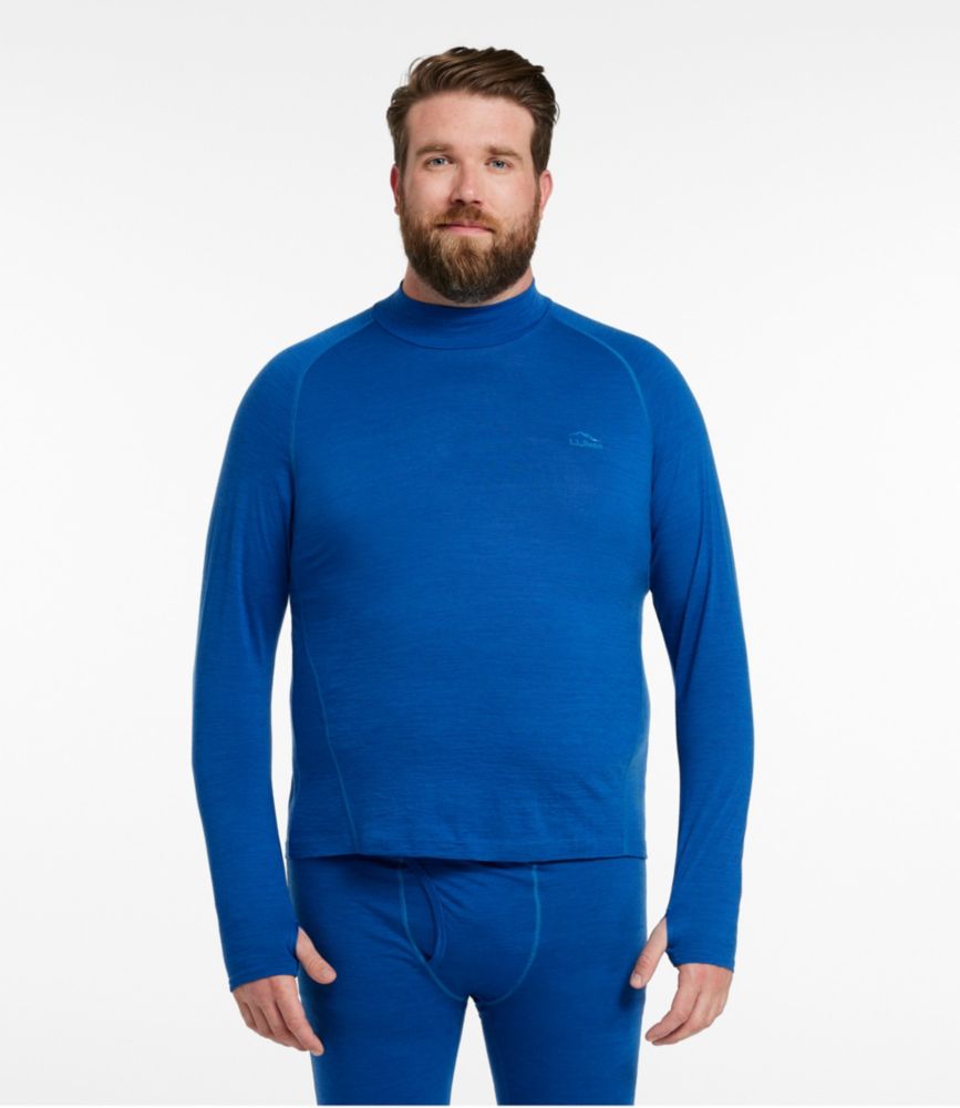 Men's Cresta Ultralight 150 Turtleneck, Stripe, Regatta Blue/Glacier Blue, small image number 4