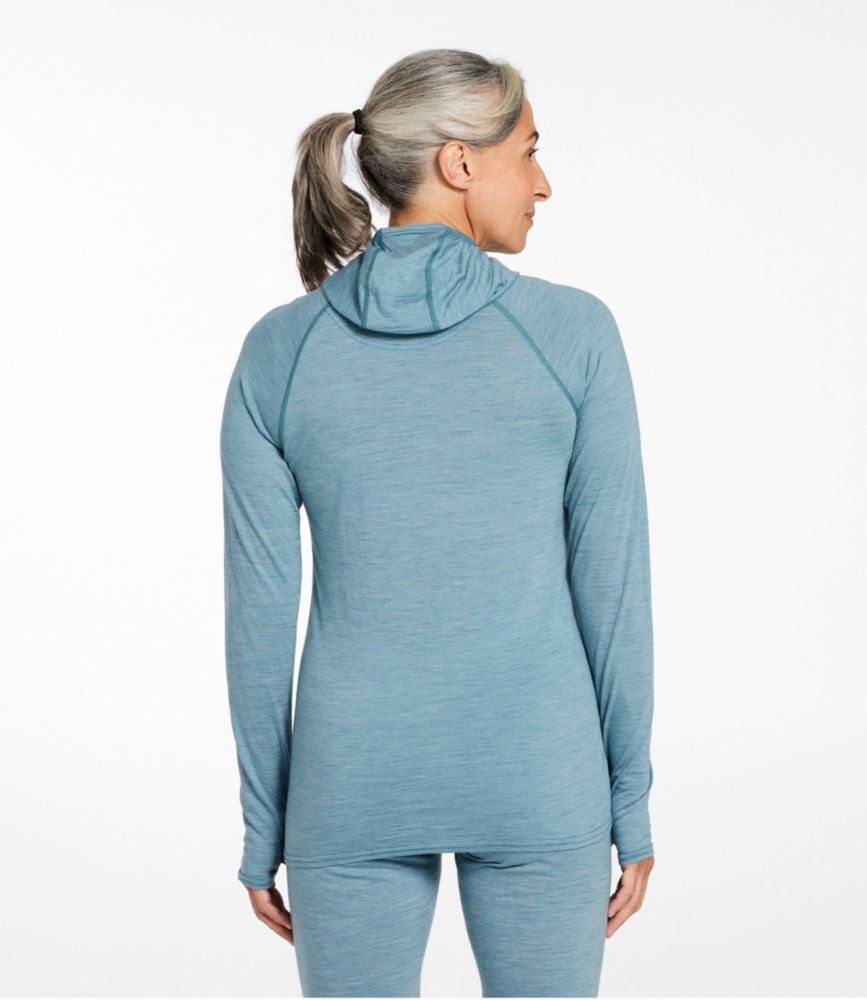 Women's Cresta Ultralight 150 Hoodie, Stripe, Ocean Waves/Storm Teal, small image number 3