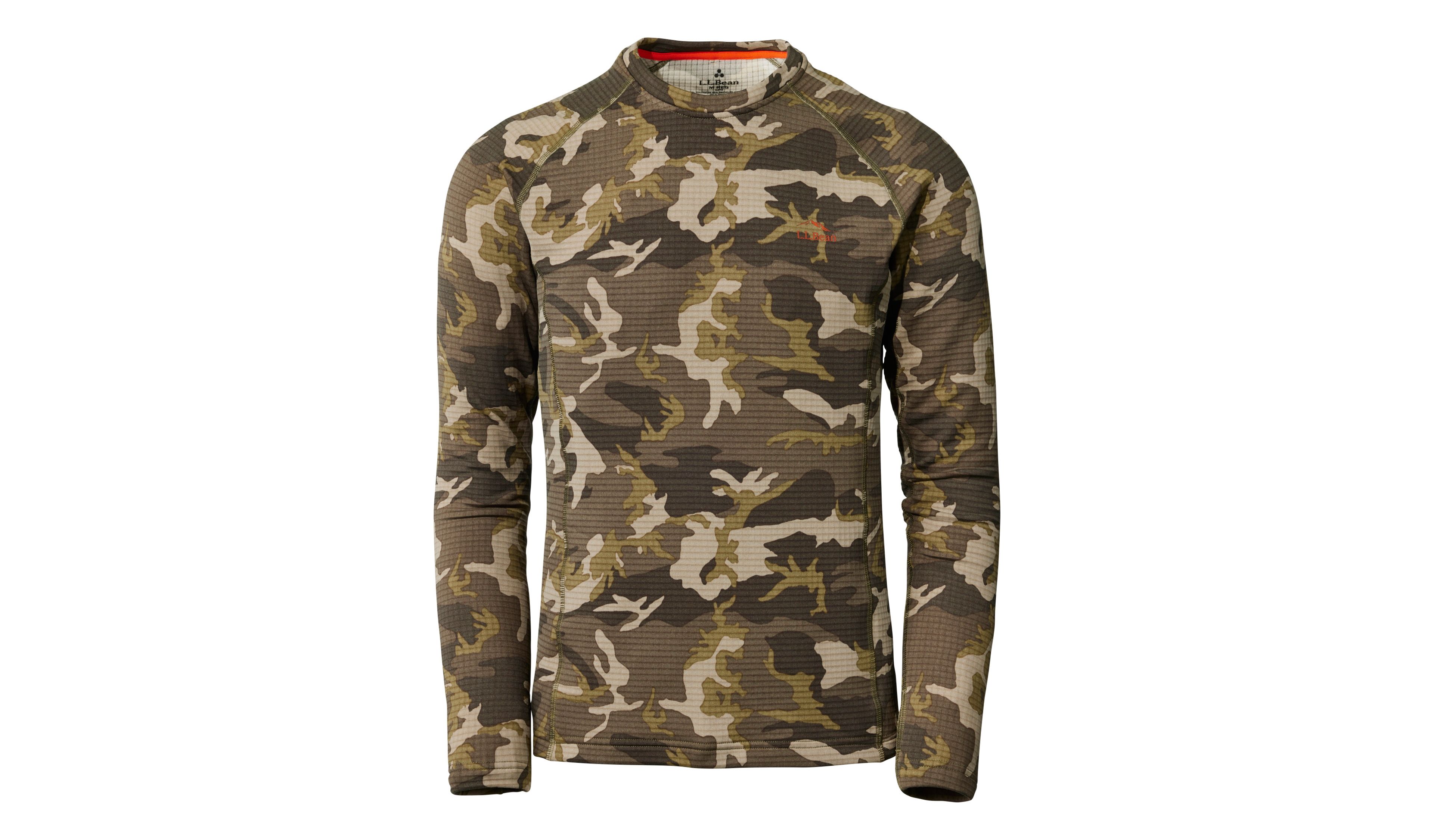 Men's L.L.Bean Heavyweight Base Layer Crew Top, Print