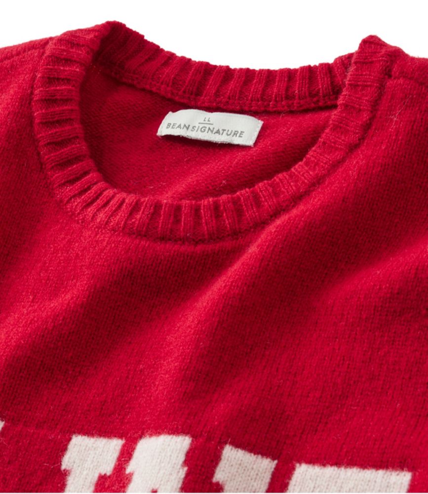 Women's Signature Camp Merino Wool Sweater, Pullover Intarsia, Royal Red Maine, small image number 4