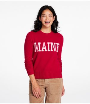 Women's Signature Camp Merino Wool Sweater, Pullover Intarsia