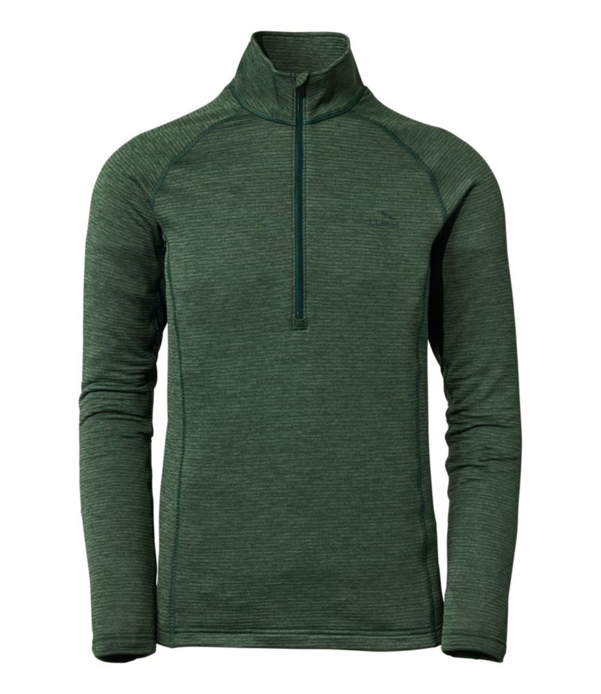 Men's L.L.Bean Midweight Base Layer Crew Top, 1/4 Zip