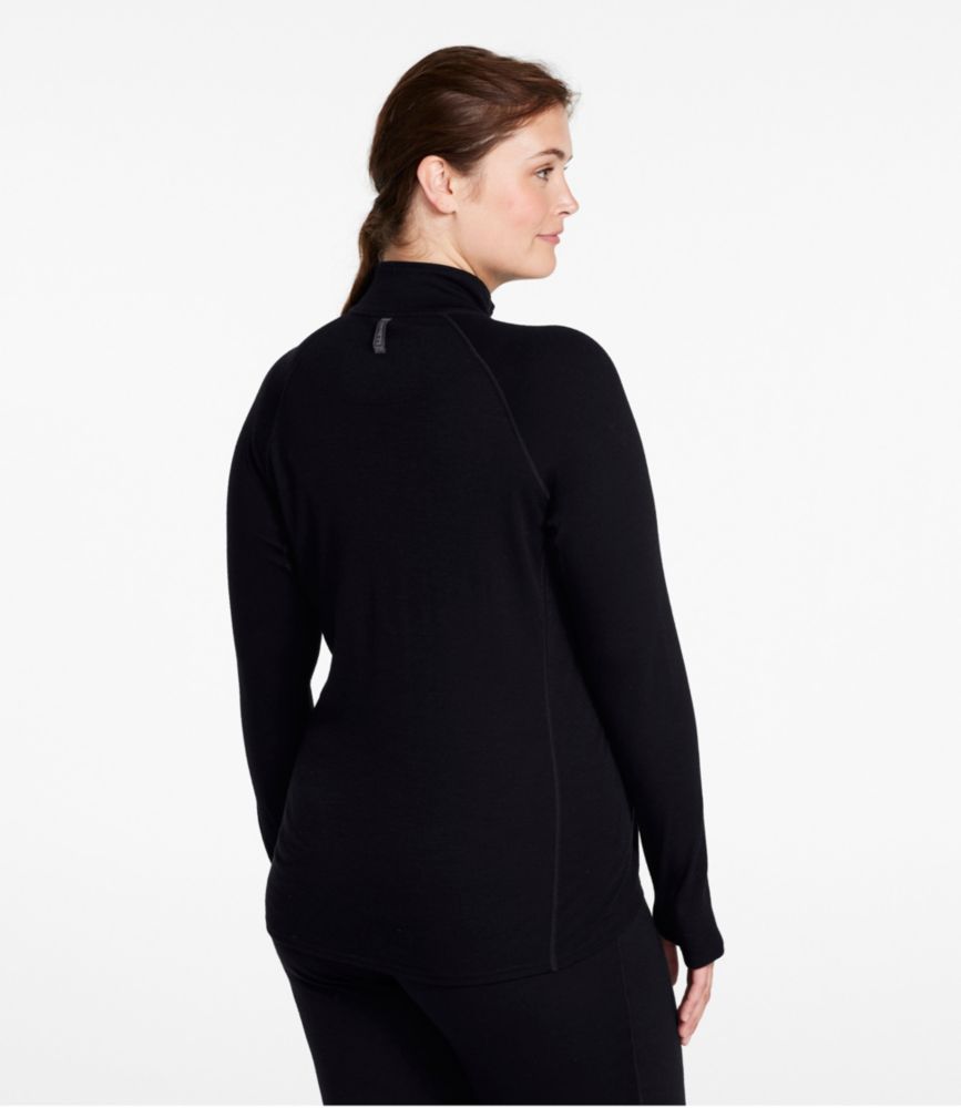 Women's Cresta Midweight 250 T-Zip Top, Dark Black, small image number 3