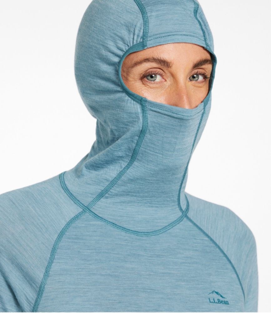 Women's Cresta Ultralight 150 Hoodie, Stripe, Ocean Waves/Storm Teal, small image number 4