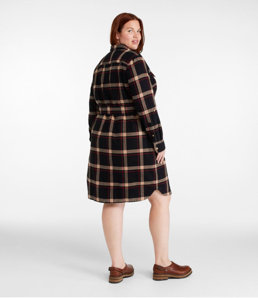 Women's Signature Camp Flannel Shirt Dress, Button-Front