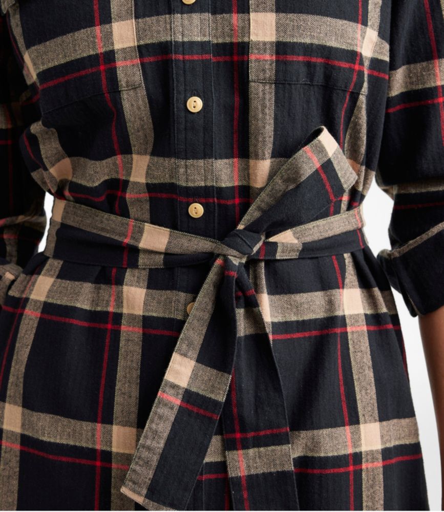 Women's Signature Camp Flannel Shirt Dress, Button-Front