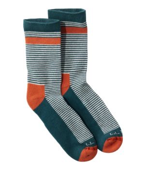 Adults' Wicked Soft Cotton Socks, Micro Stripe