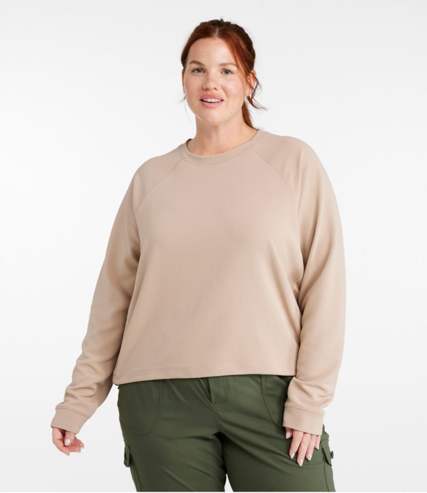 Women's VentureStretch Ottoman-Rib Pullover, Cropped
