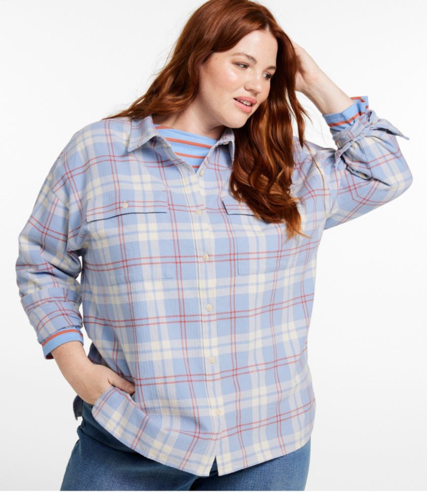 Women's Signature Camp Flannel Shirt, Slate Brown, small image number 2